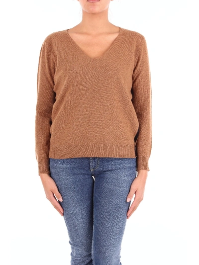 Shop Altea Brown Wool Sweater