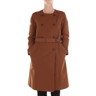 Shop Aspesi Brown Cotton Coat