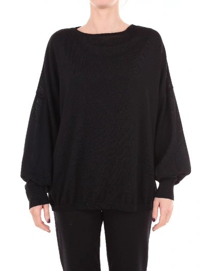 Shop Terre Alte Black Wool Sweater