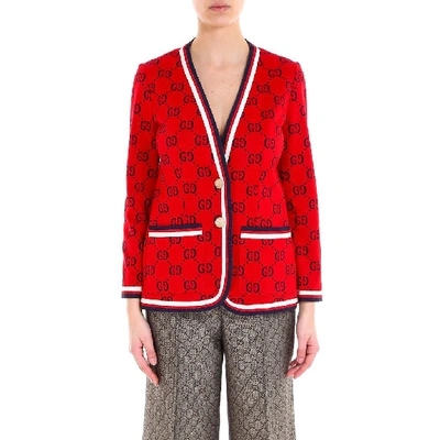 Shop Gucci Red Jacket