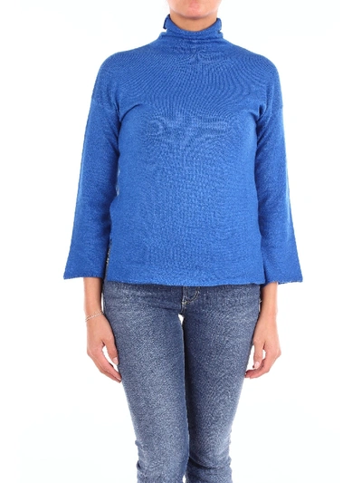 Shop Altea Blue Wool Sweater
