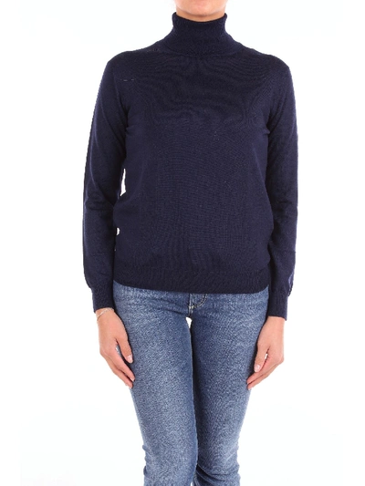 Shop Altea Blue Wool Sweater