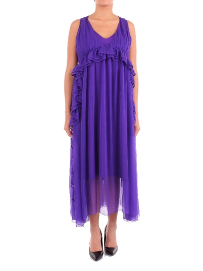 Shop N°21 Purple Silk Dress