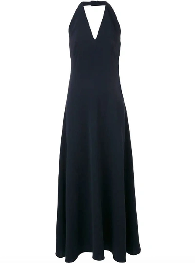 Shop Aspesi Blue Silk Dress