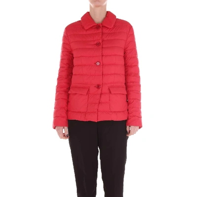Shop Aspesi Red Polyester Outerwear Jacket