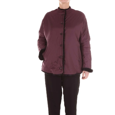 Shop Aspesi Purple Outerwear Jacket