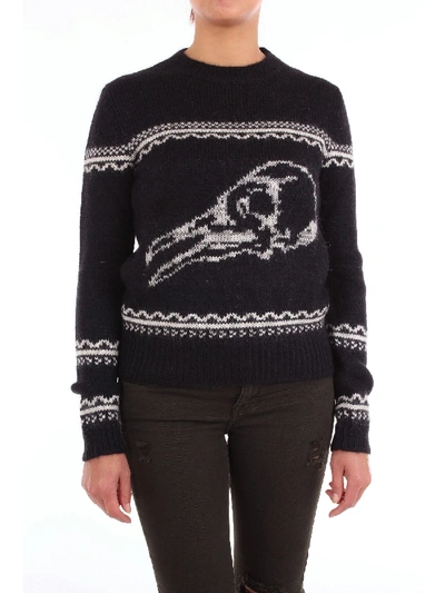 Shop Saint Laurent Black Wool Sweater