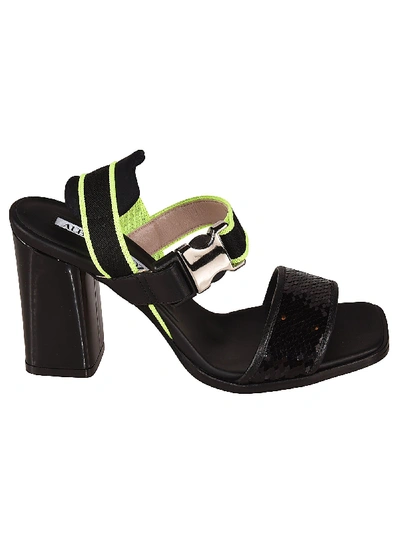 Shop Alberto Gozzi Black Leather Sandals