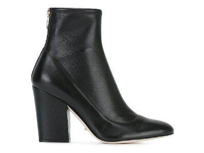 Shop Sergio Rossi Black Leather Ankle Boots