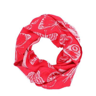 Shop Alexander Mcqueen Red Wool Scarf