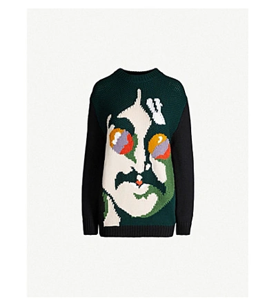 Shop Stella Mccartney X The Beatles John Lennon Wool Jumper In Multi