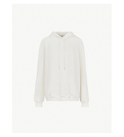Shop Ninety Percent Laura Oversized Cotton-jersey Hoody In Off White