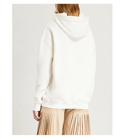 Shop Ninety Percent Laura Oversized Cotton-jersey Hoody In Off White