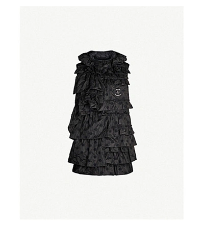 Shop Moncler Genius 4 Moncler Simone Rocha Venus Ruffled Shell-down Gilet In Black