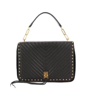 Shop Rebecca Minkoff Black Leather Shoulder Bag