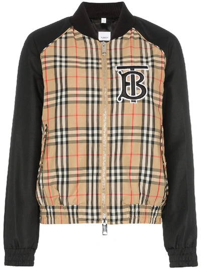 Shop Burberry Beige Outerwear Jacket
