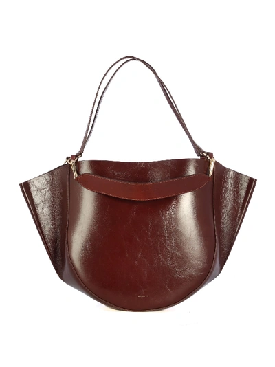 Shop Wandler Brown Leather Handbag