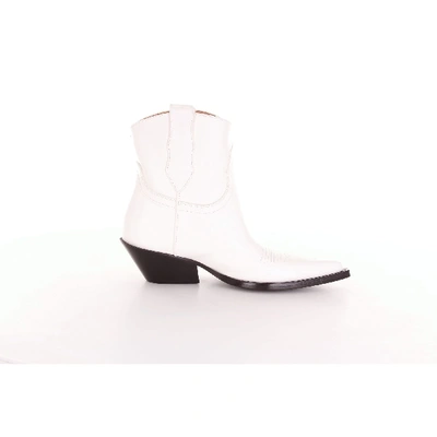 Shop Maison Margiela White Ankle Boots