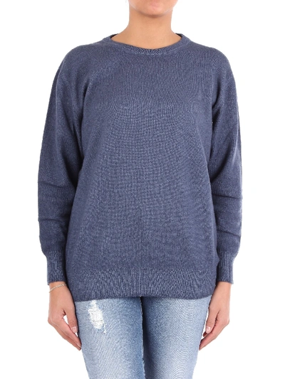 Shop Altea Blue Wool Sweater