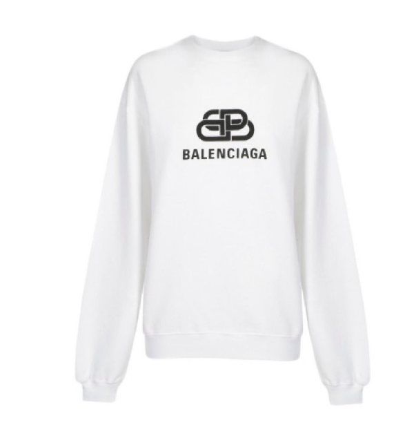 balenciaga white sweater