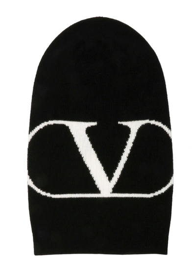 Shop Valentino Black Wool Hat