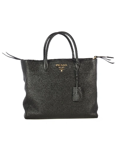 Shop Prada Black Leather Handbag