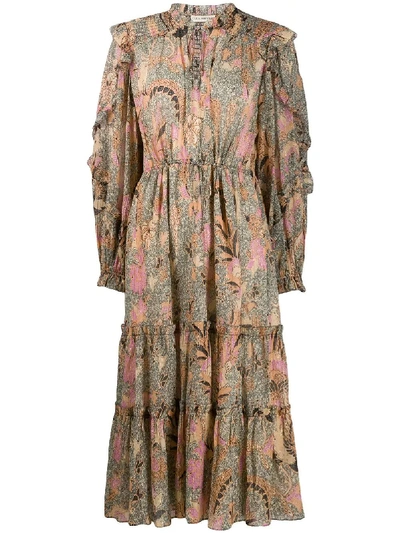 Shop Ulla Johnson Beige Cotton Dress