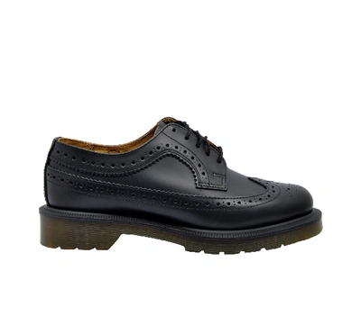 Shop Dr. Martens Black Leather Lace-up Shoes