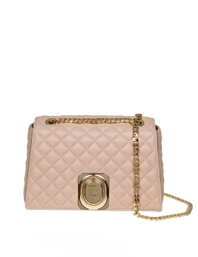 Shop Balmain Pink Leather Shoulder Bag