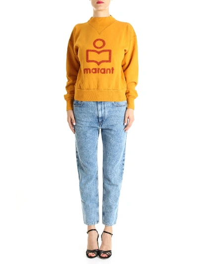 Shop Isabel Marant Étoile Yellow Cotton Sweatshirt
