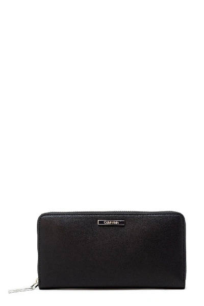 Shop Calvin Klein Black Polyurethane Wallet