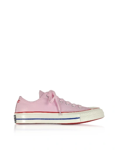 Shop Converse Pink Fabric Sneakers