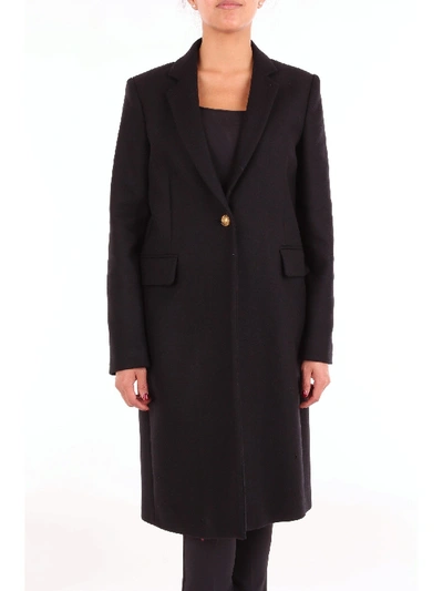 Shop Pinko Black Wool Coat