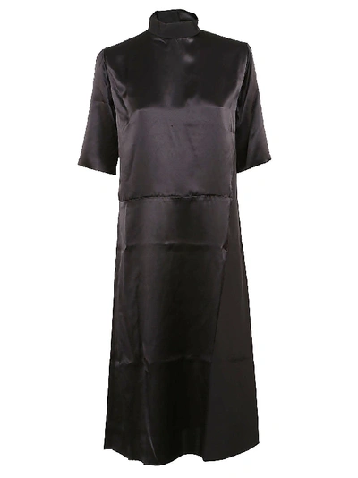 Shop Aries Arise Black Silk Dress