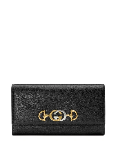 Shop Gucci Black Leather Wallet
