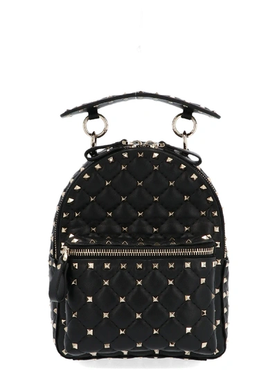 Shop Valentino Black Leather Backpack