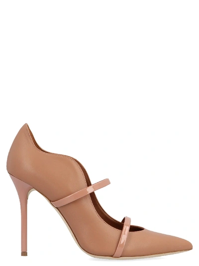 Shop Malone Souliers Pink Leather Pumps