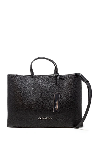 Shop Calvin Klein Black Polyurethane Handbag
