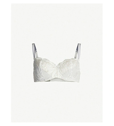 Shop Aubade Courbes Stretch-lace Bra In Reve Dopale