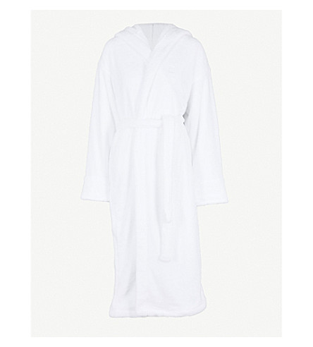 white fleece dressing gowns