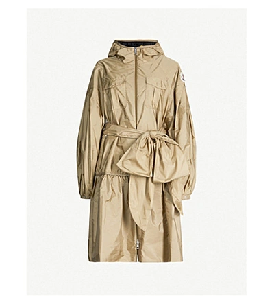 Shop Moncler Genius 4 Moncler Simone Rocha Ellen Shell Coat In Beige