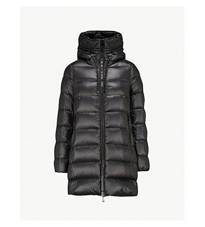 Shop Moncler Suyen Padded Shell-down Coat In Black