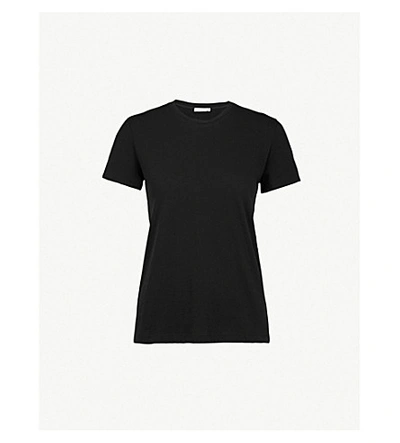 Shop Ninety Percent Jenna Cotton-jersey T-shirt In Black