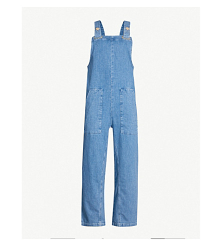 maje denim jumpsuit