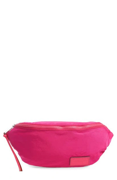 Shop Rebecca Minkoff Nylon Belt Bag - Pink In Magenta