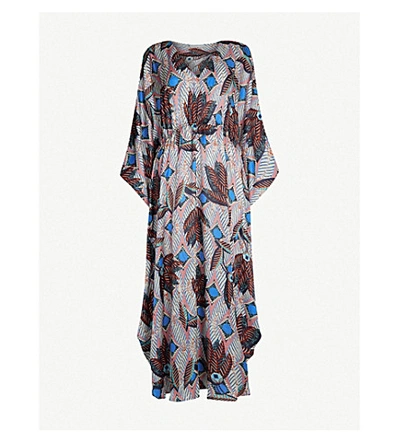 Shop Melissa Odabash Nicola Satin Maxi Dress In Boho