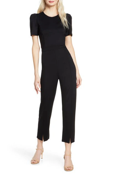 Shop Ali & Jay Straight Up Slit Hem Jumpsuit In Black