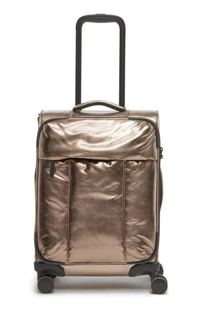 Shop Calpak 21-inch Soft Side Spinner Carry-on Suitcase In Bronze