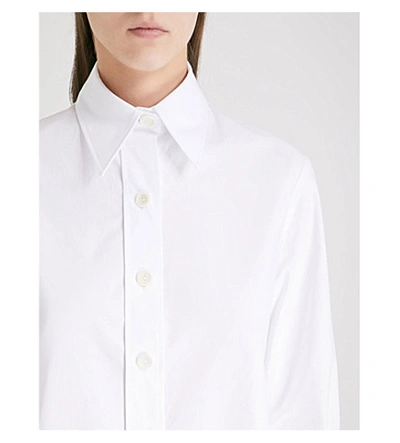 Shop Joseph Garcon Cotton Shirt In White
