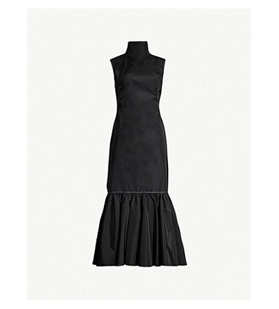 Shop Camilla And Marc Celia Sleeveless Woven Midi Dress In Black